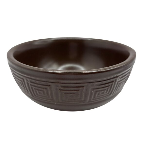 HTF Frank Lloyd Wright Collection Whirling Arrow Brown Bowl HF Coors USA - Picture 1 of 6